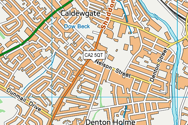 CA2 5QT map - OS VectorMap District (Ordnance Survey)