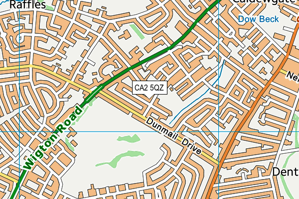 CA2 5QZ map - OS VectorMap District (Ordnance Survey)