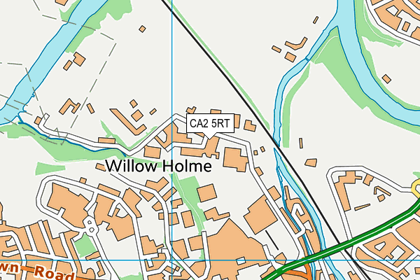 Willowholme map (CA2 5RT) - OS VectorMap District (Ordnance Survey)