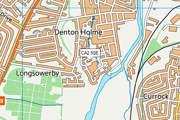 CA2 5SE map - OS VectorMap District (Ordnance Survey)