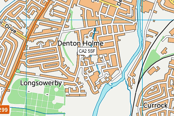 CA2 5SF map - OS VectorMap District (Ordnance Survey)