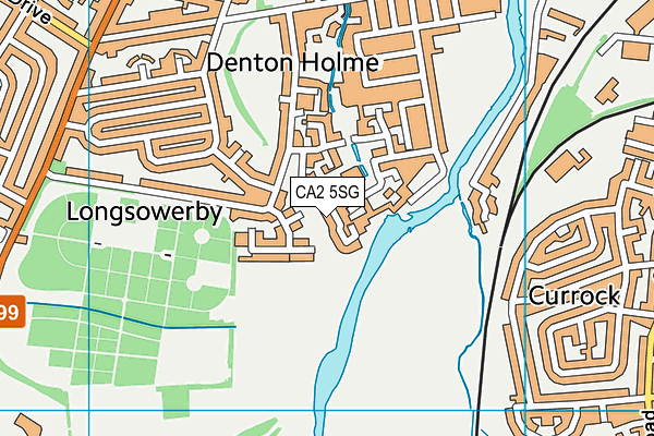 CA2 5SG map - OS VectorMap District (Ordnance Survey)