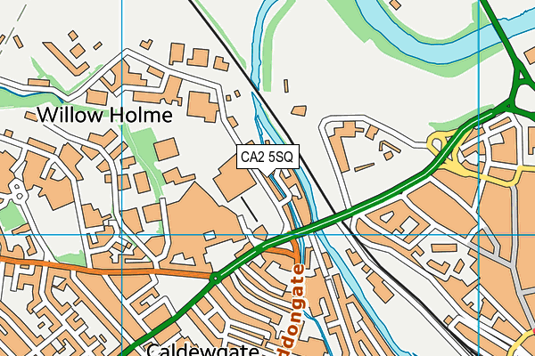 CA2 5SQ map - OS VectorMap District (Ordnance Survey)