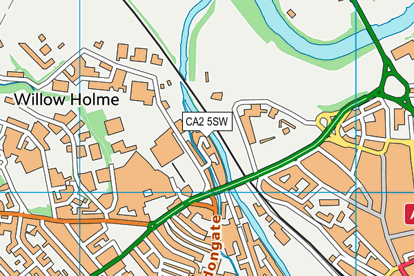 CA2 5SW map - OS VectorMap District (Ordnance Survey)