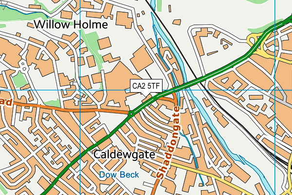 CA2 5TF map - OS VectorMap District (Ordnance Survey)