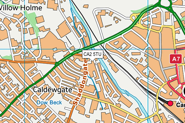 CA2 5TU map - OS VectorMap District (Ordnance Survey)