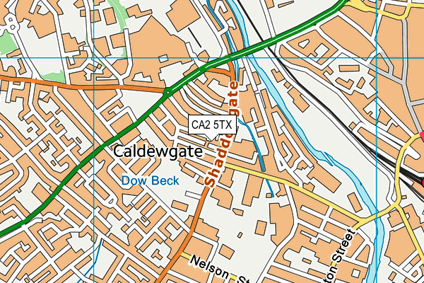 CA2 5TX map - OS VectorMap District (Ordnance Survey)