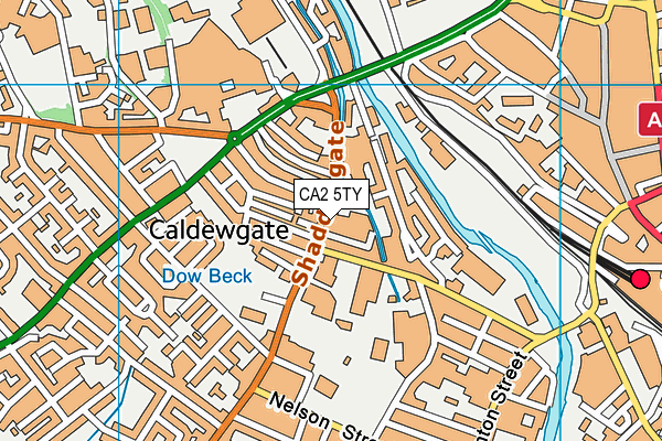 CA2 5TY map - OS VectorMap District (Ordnance Survey)