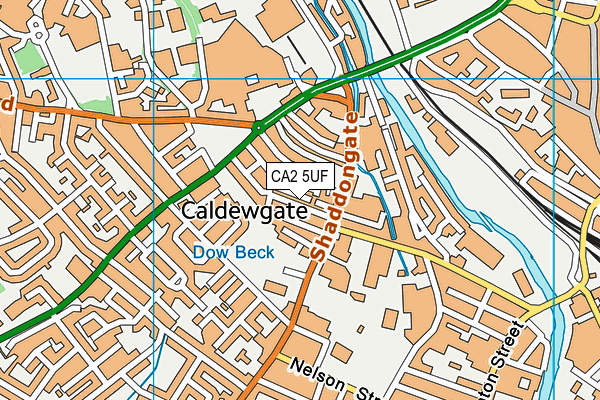 CA2 5UF map - OS VectorMap District (Ordnance Survey)