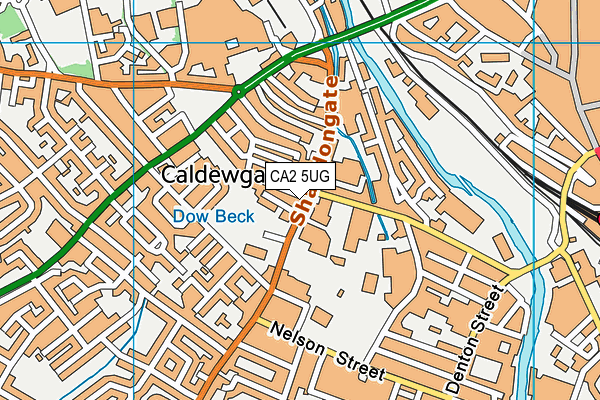 CA2 5UG map - OS VectorMap District (Ordnance Survey)