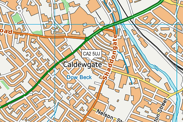 CA2 5UJ map - OS VectorMap District (Ordnance Survey)