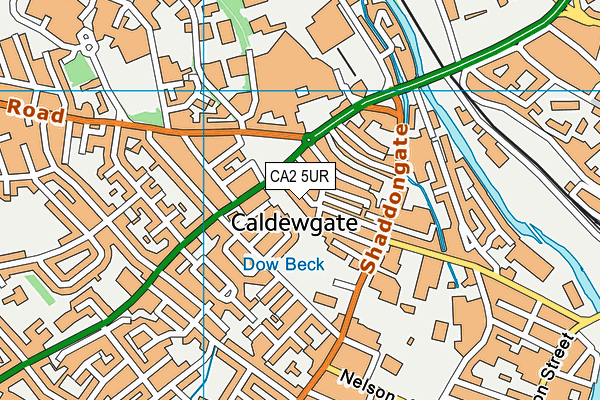 CA2 5UR map - OS VectorMap District (Ordnance Survey)