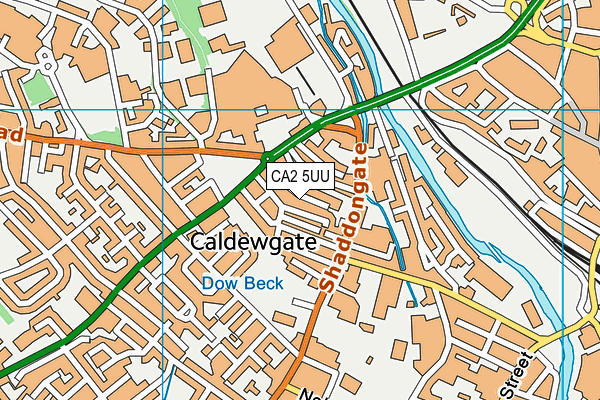 CA2 5UU map - OS VectorMap District (Ordnance Survey)