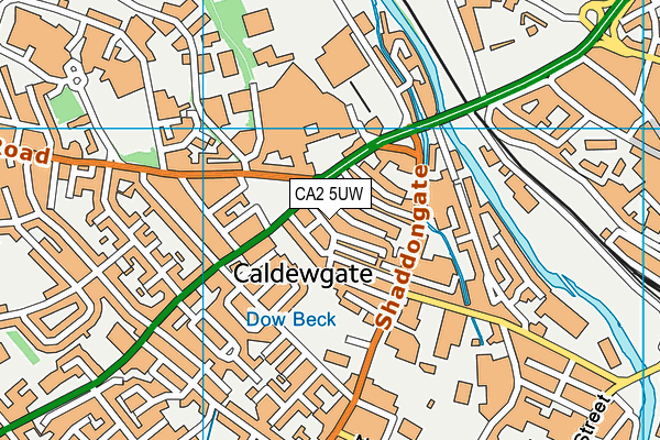 CA2 5UW map - OS VectorMap District (Ordnance Survey)