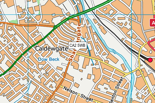 CA2 5WB map - OS VectorMap District (Ordnance Survey)