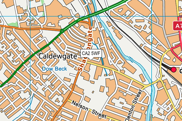 CA2 5WF map - OS VectorMap District (Ordnance Survey)