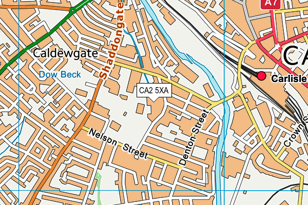 CA2 5XA map - OS VectorMap District (Ordnance Survey)
