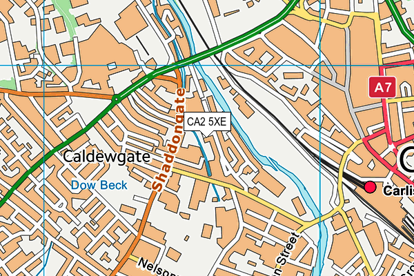 CA2 5XE map - OS VectorMap District (Ordnance Survey)