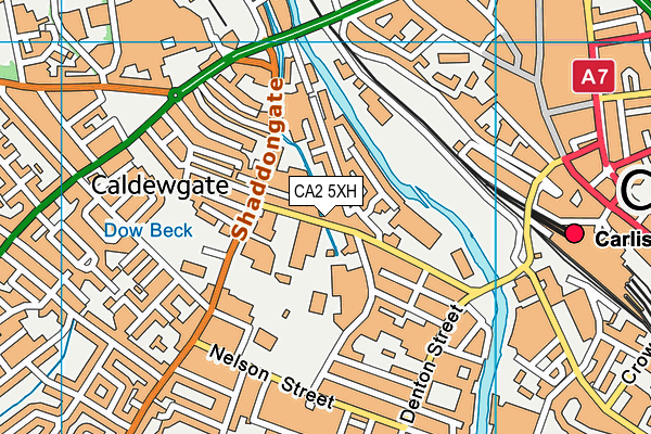 CA2 5XH map - OS VectorMap District (Ordnance Survey)