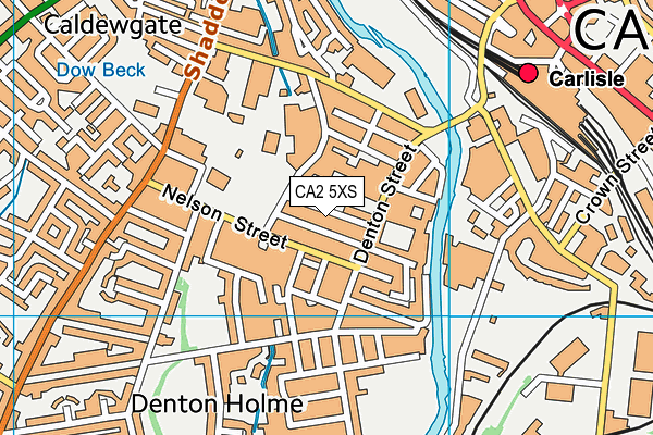 CA2 5XS map - OS VectorMap District (Ordnance Survey)