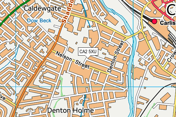 CA2 5XU map - OS VectorMap District (Ordnance Survey)