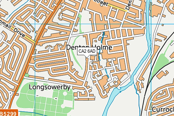 CA2 6AD map - OS VectorMap District (Ordnance Survey)