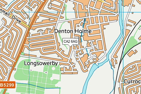 CA2 6AG map - OS VectorMap District (Ordnance Survey)