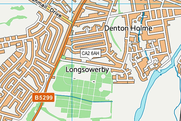 CA2 6AH map - OS VectorMap District (Ordnance Survey)