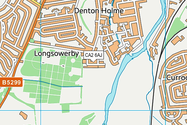 CA2 6AJ map - OS VectorMap District (Ordnance Survey)