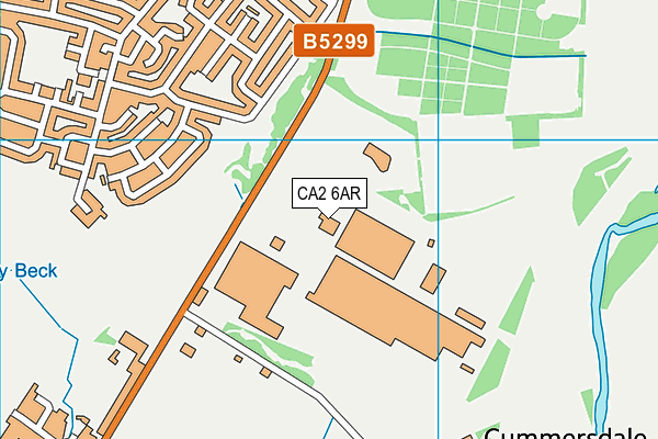 Pirelli Sports And Social Club map (CA2 6AR) - OS VectorMap District (Ordnance Survey)