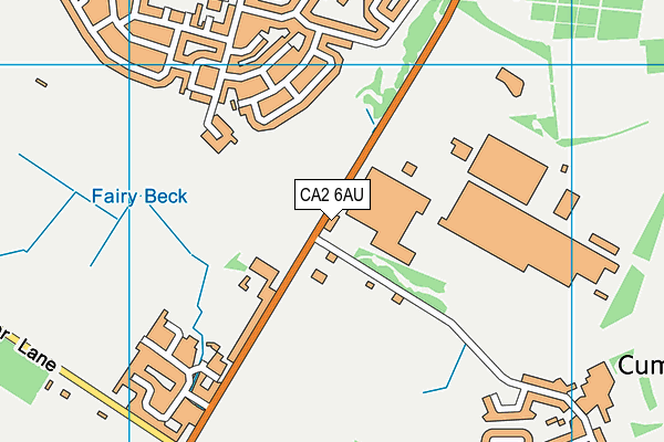 CA2 6AU map - OS VectorMap District (Ordnance Survey)