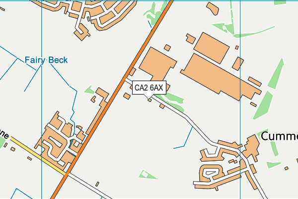 CA2 6AX map - OS VectorMap District (Ordnance Survey)