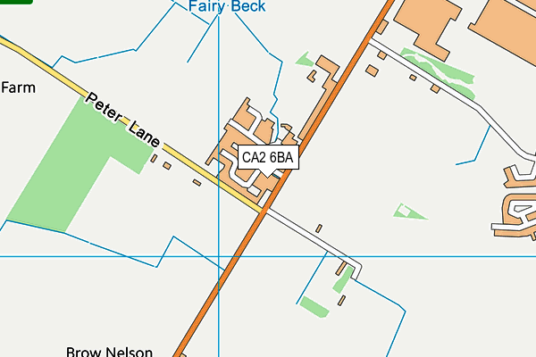 CA2 6BA map - OS VectorMap District (Ordnance Survey)