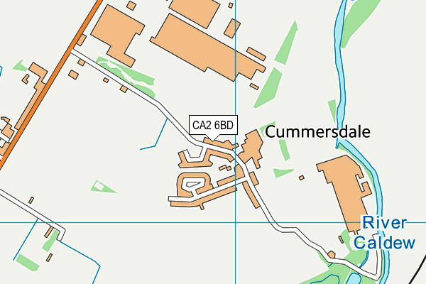 CA2 6BD map - OS VectorMap District (Ordnance Survey)