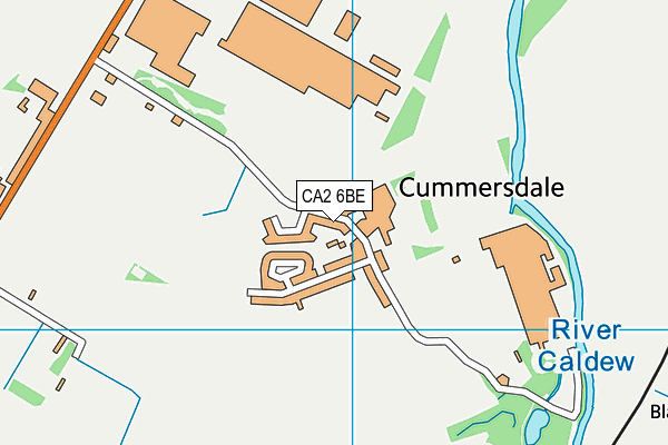 CA2 6BE map - OS VectorMap District (Ordnance Survey)