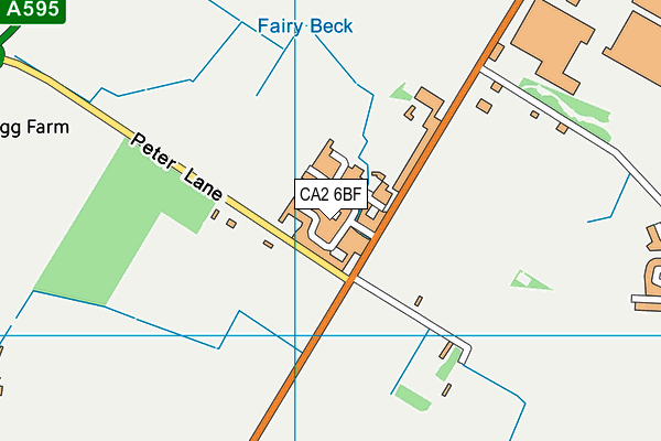 CA2 6BF map - OS VectorMap District (Ordnance Survey)