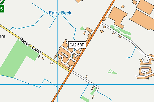 CA2 6BP map - OS VectorMap District (Ordnance Survey)