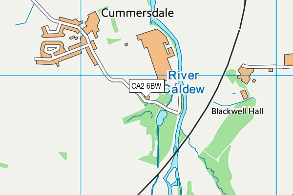 CA2 6BW map - OS VectorMap District (Ordnance Survey)