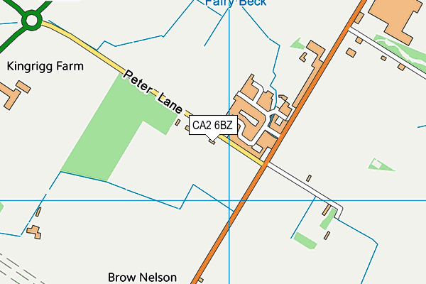CA2 6BZ map - OS VectorMap District (Ordnance Survey)