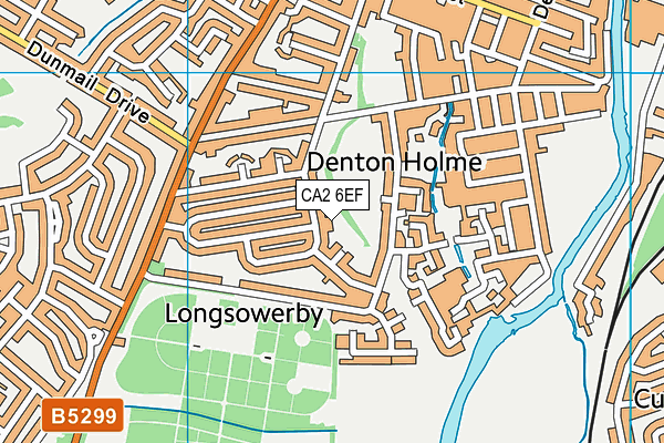 CA2 6EF map - OS VectorMap District (Ordnance Survey)