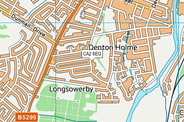 CA2 6EG map - OS VectorMap District (Ordnance Survey)
