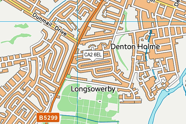 CA2 6EL map - OS VectorMap District (Ordnance Survey)