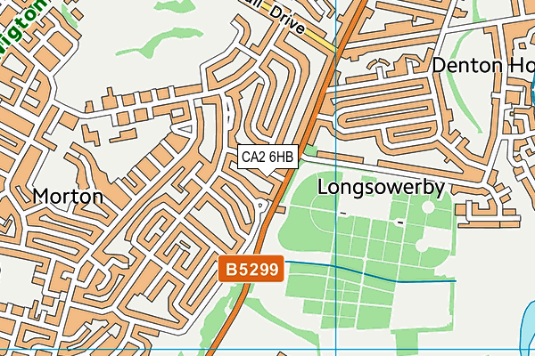 CA2 6HB map - OS VectorMap District (Ordnance Survey)