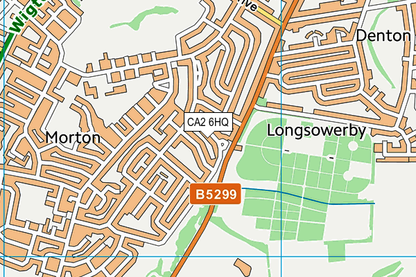 CA2 6HQ map - OS VectorMap District (Ordnance Survey)