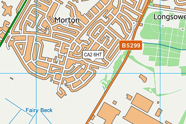 CA2 6HT map - OS VectorMap District (Ordnance Survey)