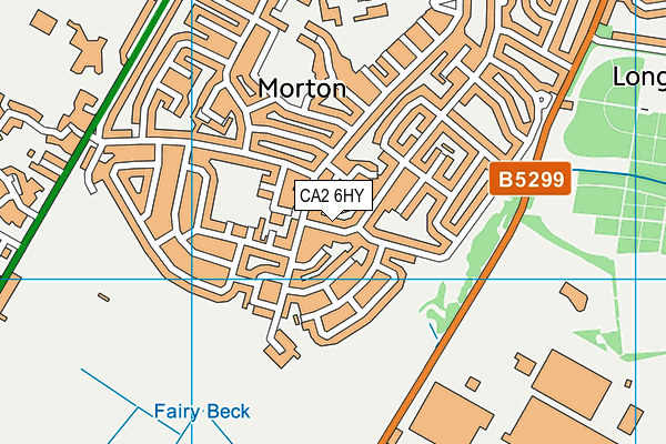 CA2 6HY map - OS VectorMap District (Ordnance Survey)