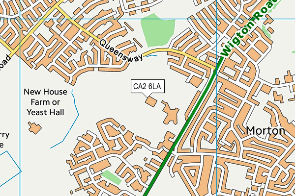 CA2 6LA map - OS VectorMap District (Ordnance Survey)