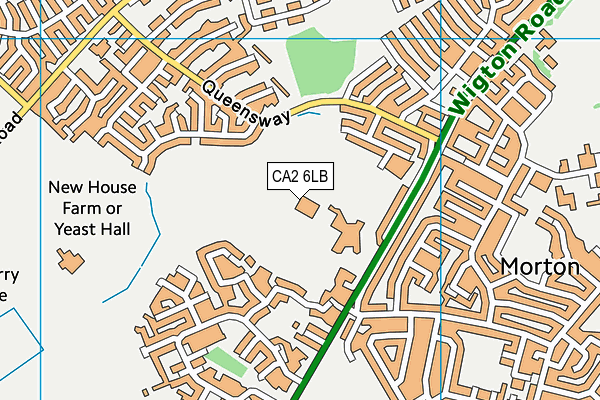 Richard Rose Morton Academy map (CA2 6LB) - OS VectorMap District (Ordnance Survey)