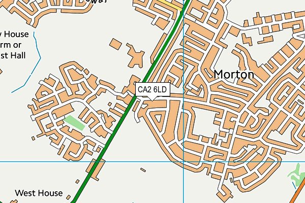 CA2 6LD map - OS VectorMap District (Ordnance Survey)
