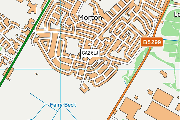 CA2 6LJ map - OS VectorMap District (Ordnance Survey)